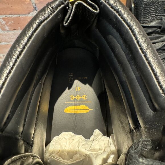 Buscemi 140MM High-Top – Black/White Leather (Size 41 / US 8) - Picture 5 of 8